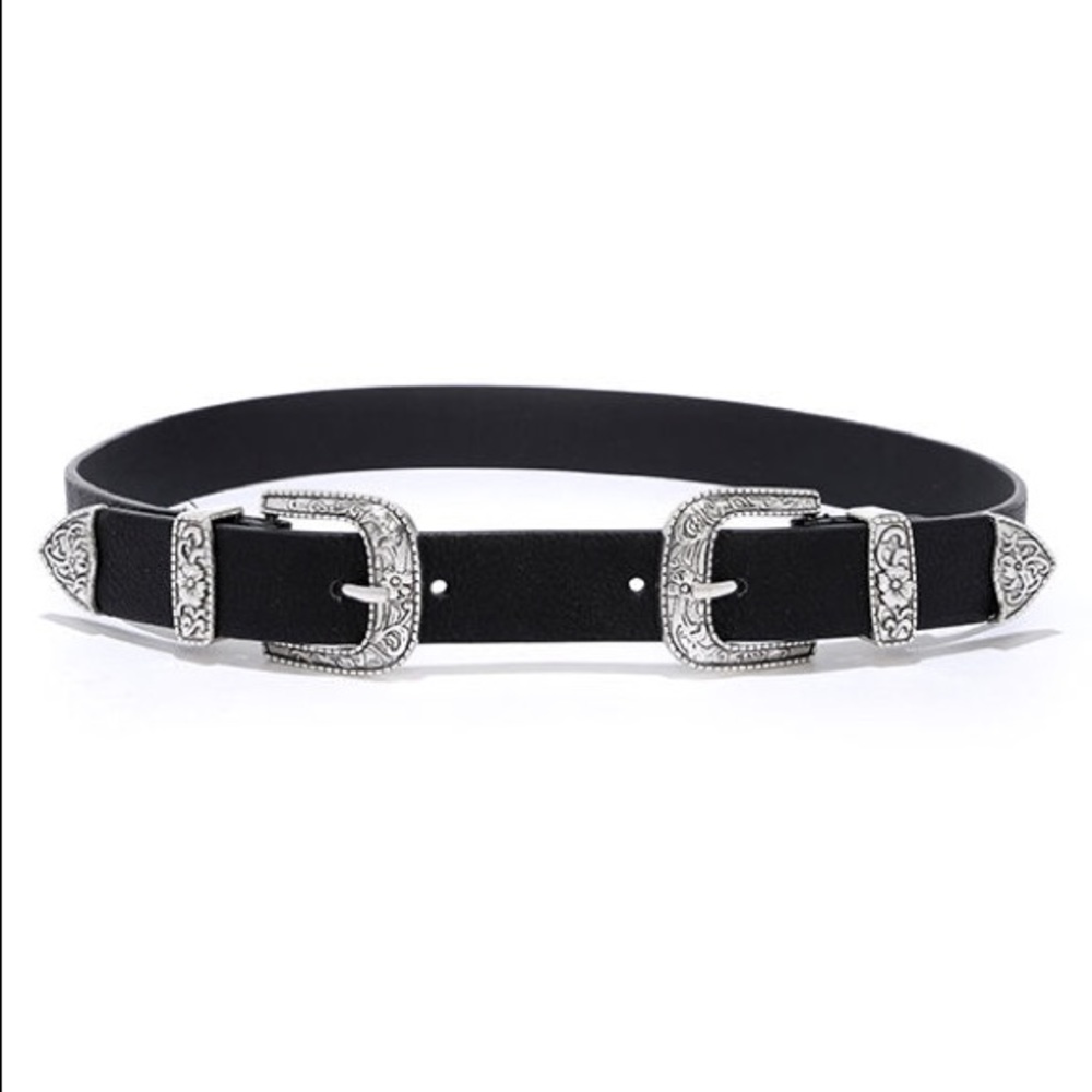 LULUS Sweet Melody Double Buckle Belt